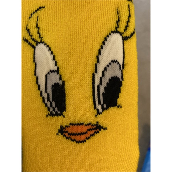 ***VINTAGE*** 1998 NEW LOONEY TUNES JACQUARD‎ SLIPPER SOCKS KIDS 6-8.5 TWEETY - Picture 16 of 16